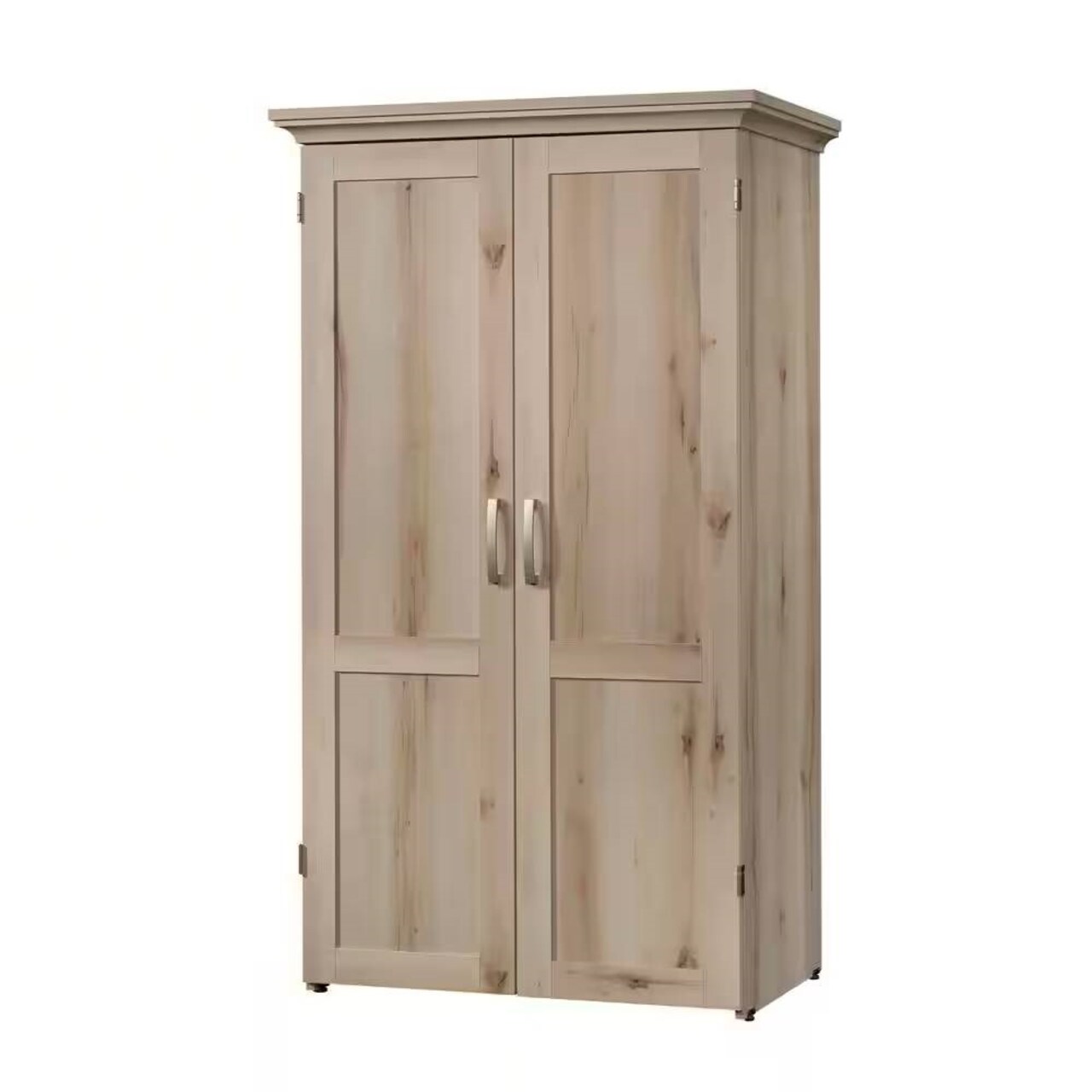 Space-Saving Armoire with Drop Leaf Desk and Adjustable Shelves for Home Office or Crafting